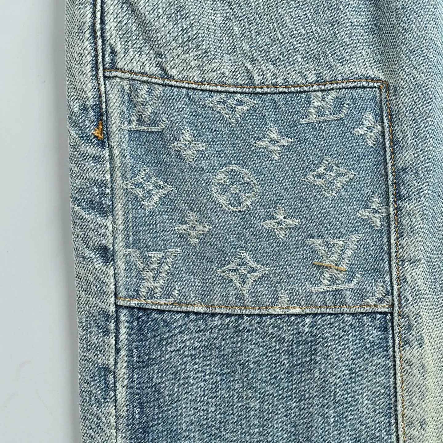 Louis Vuitton/Louis Vuitton presbyopic patchwork jeans